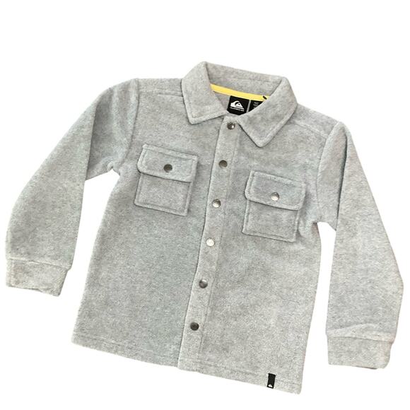Quiksilver Boys Fleece Shirt Jacket Size XS NWT - Picture 1 of 7